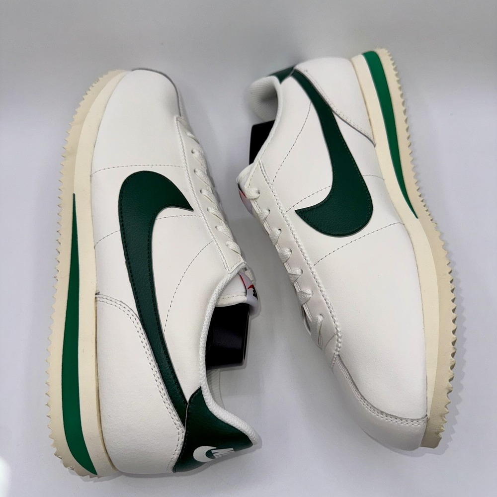Nike Cortez Sneakers Men's Size 10.5 Women's Size 12 Gorge Green Leather White - Picture 6 of 14